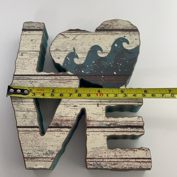 Wooden Nautical Love Sign Beach Decor - Picture 7 of 13